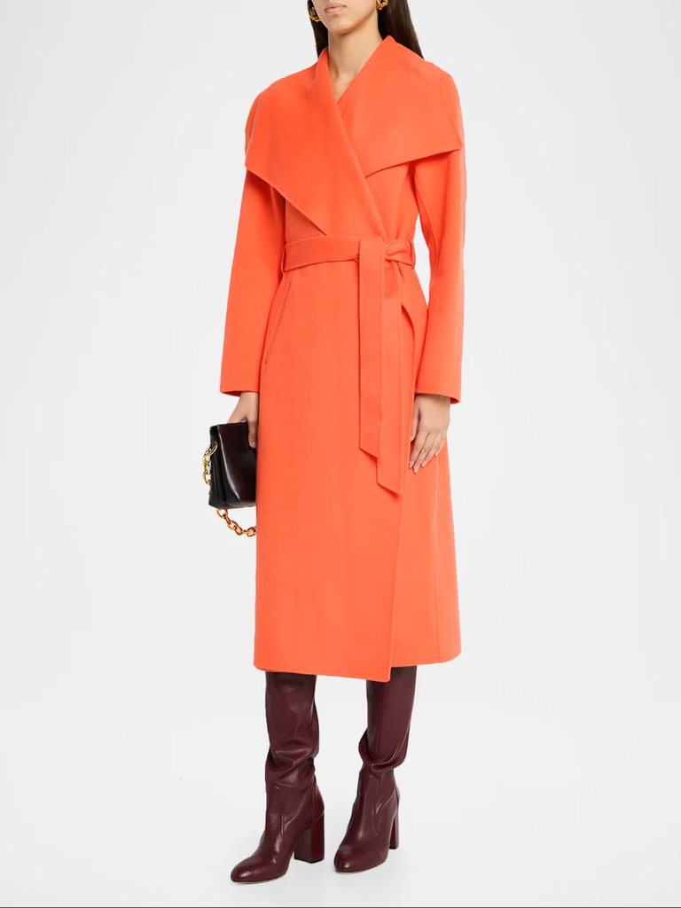 Mackage Mai-Cn Double-Face Wool Wrap Long Coat — image 2 of 8